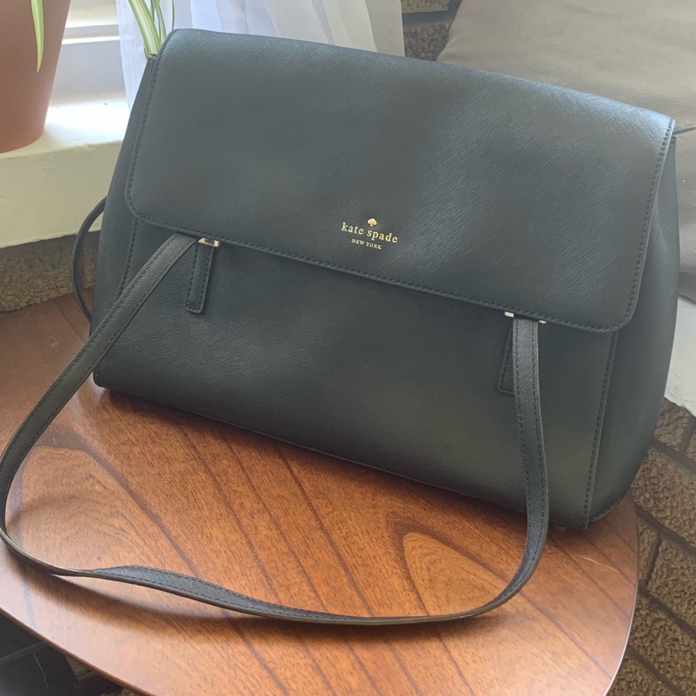 Beautiful kate spade tote/ purse/ in black leather